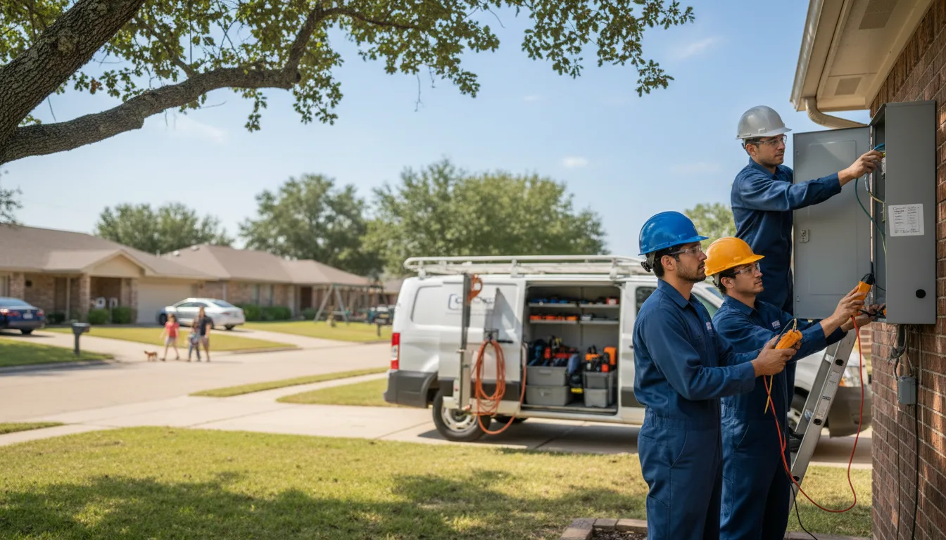 Certified electrician providing emergency electrical services in Mooseheart, IL